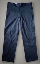 New Dickies 874 Work Pants Trousers Wrinkle Resistant Blue Men s 38x32 NWT JBHS