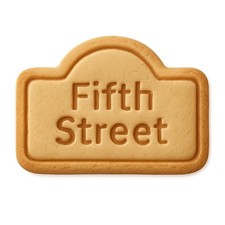 Fifth Street Skyline Cookie Cutter & Stamp, Fondant & Clay Cutter - 4x2.9"
