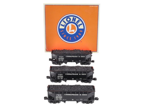 Tolva de 2 bahías Lionel 6-11873 calibre O Chesapeake y Ohio (juego de 3) nueva en caja | Condition: New