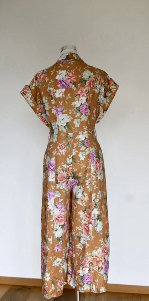 Zimmermann Cropped Floral-Print Leinen Jumpsuit 36 - Bild 2 von 4