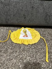Looney Tunes Baby Stringed Bucket Hat Tweety Bird Yellow Vintage