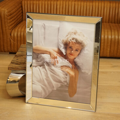 Wandbild Spiegelrahmen Ein Abend mit  Marilyn Monroe Legende Bett Schlafzimmer