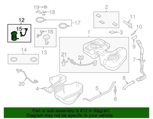 Conjunto de bomba de combustible y transmisor genuino Ford Lincoln MKS 2013-2014 DG1Z-9H307-S Foto 2 de 2