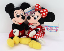 Mickey and Minnie Mouse Disney Store Mini Bean Bag 9 in.
