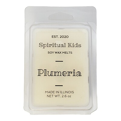 Plumeria Soy Wax Melts 2.6oz  6ct Hand Poured Essential Oil | Floral Wax Melts 