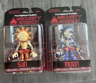 SUN & MOON Figure Five Nights At Freddy’s ANIMATRONICS MEXICAN Security  Breach