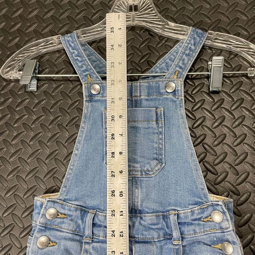 Old Navy Blue Light Washed Denim Jean Overalls Casual Wear Comfort Girls 4T - Picture 4 of 8