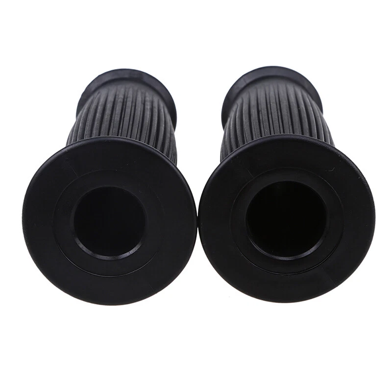 Par de empuñaduras de manillar delanteras antideslizantes negras universales para motocicleta de 7/8" para Honda Foto 4 de 4