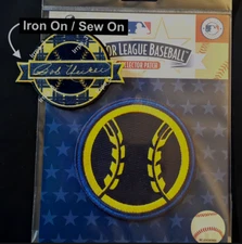 Bob Uecker Milwaukee Brewers Memorial Patch + Baseball Jersey Sleeve Logo Patch