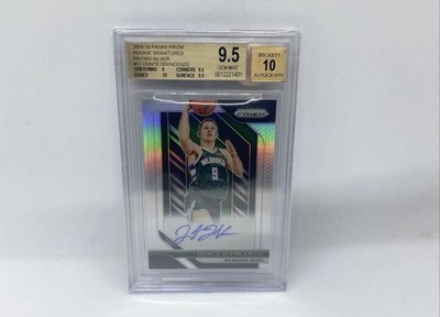 2018-19 Panini Prizm Donte Divincenzo Silver Auto BGS 9.5 Rookie 