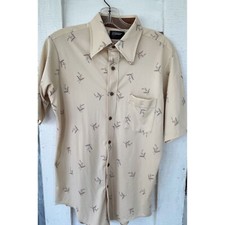 Vintage 1970s Mens JcPenny Button Up Casual Shirt size L