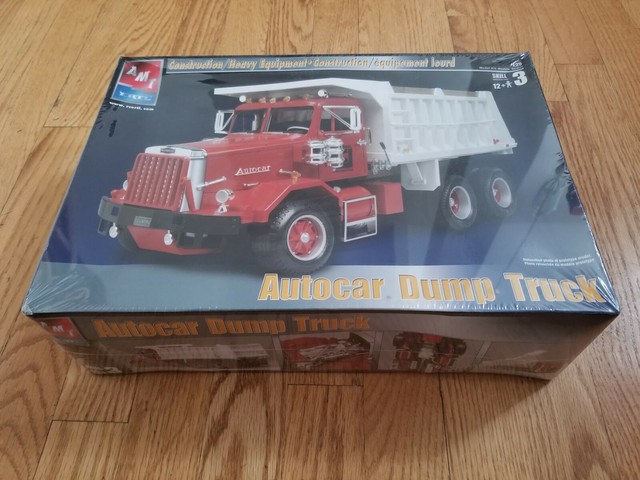 2003 Amt Etrl 125 Autocar Dump Truck Model Kit Resin Tires 38141 Skill 3 76