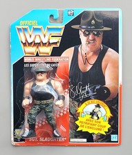 wwf ljn hasbro wrestling superstars series 3 french card sgt. slaughter figure