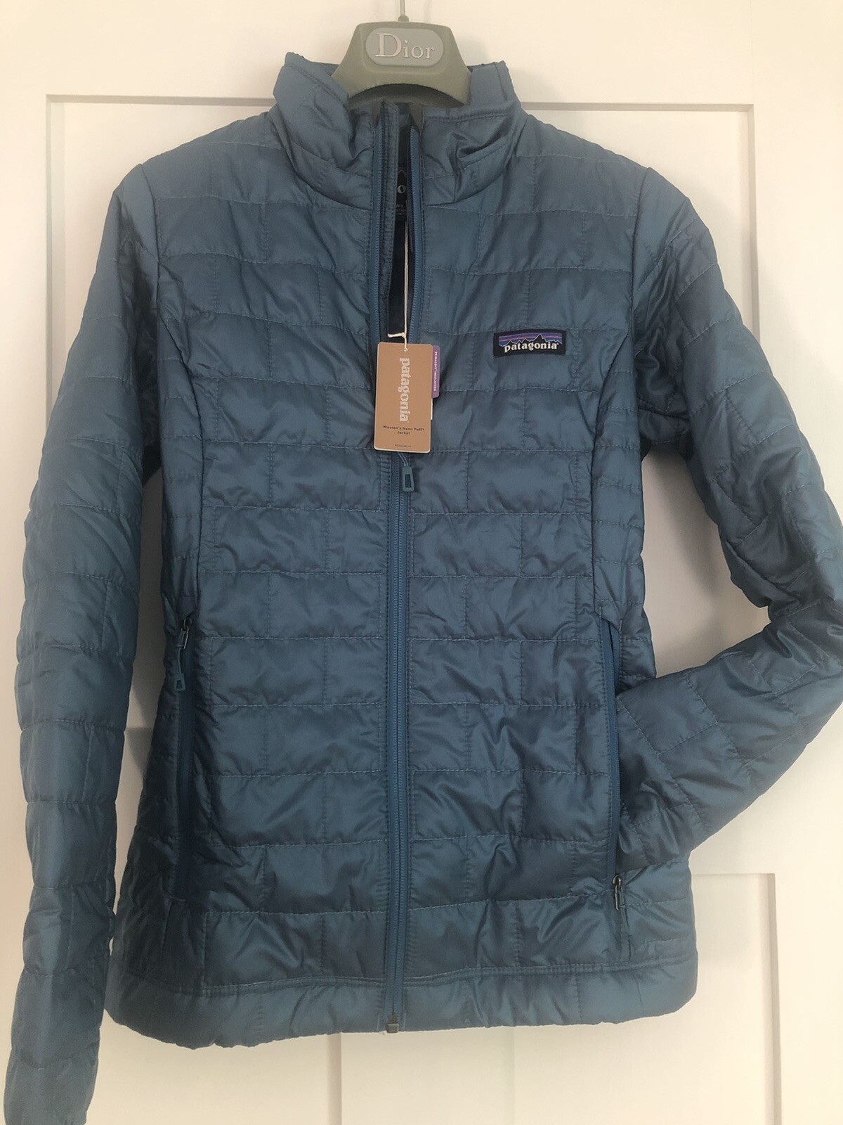 NEW! PATAGONIA Women Nano Puff Jacket—(XS)—Insulated—‘Wavy BLUE’ eBay