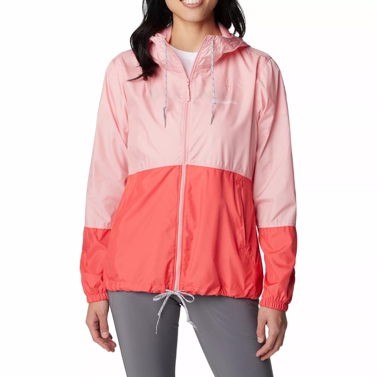Size S- Columbia Women's Flash Forward Windbreaker Jacket, Salmon