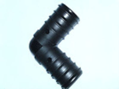 25 mm 1 Zoll Kunststoff Stachel 90 Grad Winkel Verbinder Teichschlauch Wasserschlauch Rohr UK