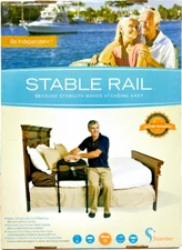 Stander Stable Rail Bed Elderly Stand Assist Handle with Adjustable Support Legs
