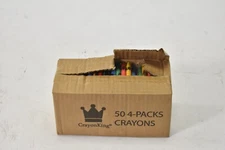 CrayonKing 50 Sets Of 4 Packs Crayons Restaurants Non Toxic Coloring Assorted