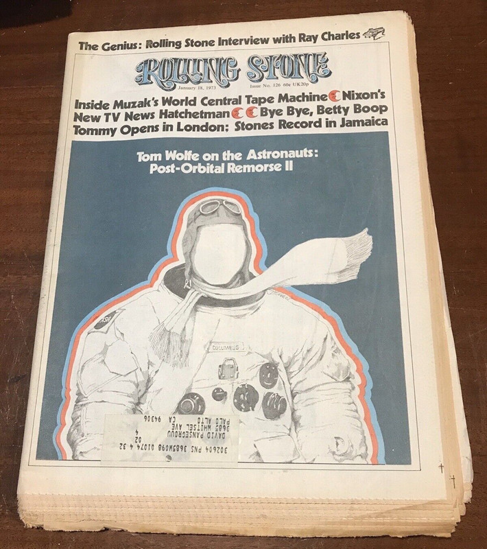 ROLLING STONE Magazine #126 Jan 18 1973 Ray Charles, Tom Wolfe, Muzak, Stones