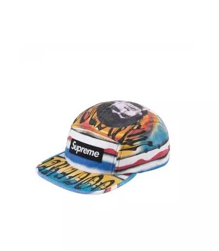 Supreme Maradona Camp Cap Soccer Multicolore SS234 taille unique neuf dans la main boîte logo