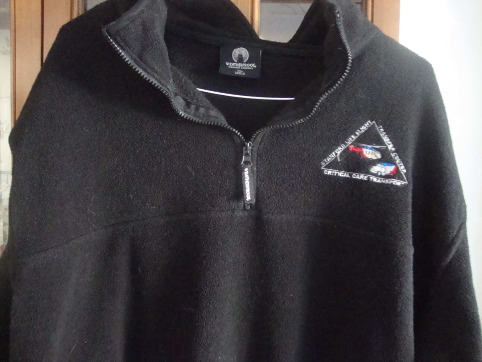 Stanford Life Flight embroidered pullover weatherproof critical care transport