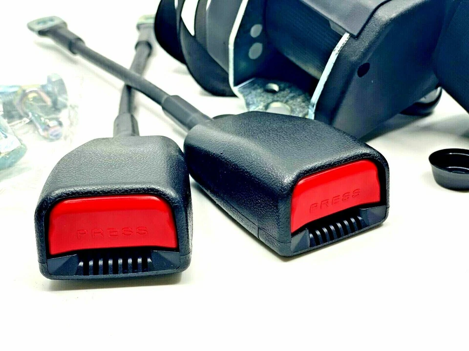 Juego de cinturón de seguridad derecho e izquierdo para VW Beetle 1200 1300 1303 1303S Karmann Ghia Foto 2 de 4