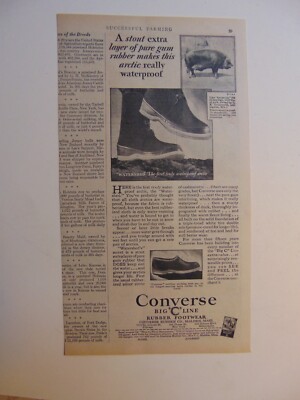 1930 CONVERSE Big C Line Rubber Footwear vintage print ad