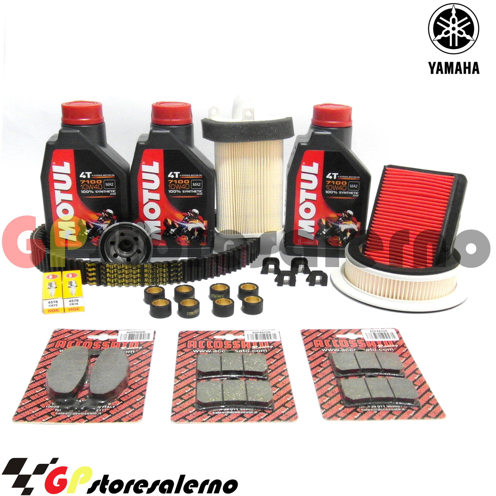KIT TAGLIANDO YAMAHA X-CITY X-MAX 250 OLIO MOTUL 7100 FILTRI - Foto 9