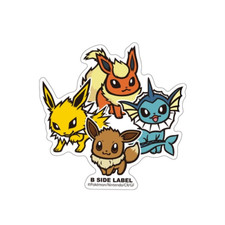 B - SIDE LABEL Pokemon Sticker Eevee Vaporeon Jolteon Flareon Japan NEW