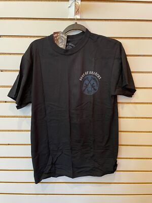 Closeout Samcro SOA Sons Of Anarchy Mens Riding Reaper T-Shirt Black Size Medium
