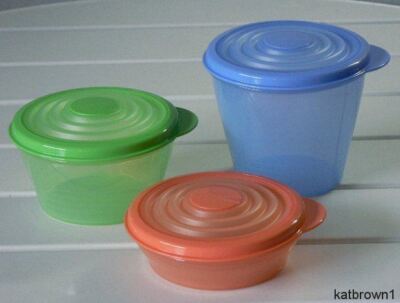 Tupperware Stuffables Set New Tupperware Stuffables Mini Bowl Set of 3 - Fruit Colors | eBay