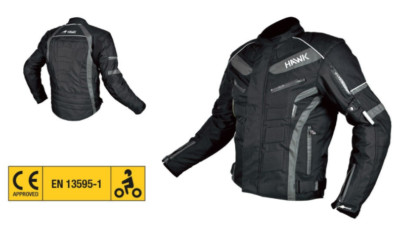 Herren Motorradjacke 3-lagig in 1000D mit Ellbogenprotektoren Schultern und Rücken