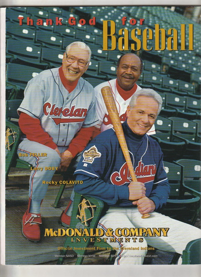 1996 Indians vs Orioles Divisional Series Baseball Program---Excellent - Image 2 of 2