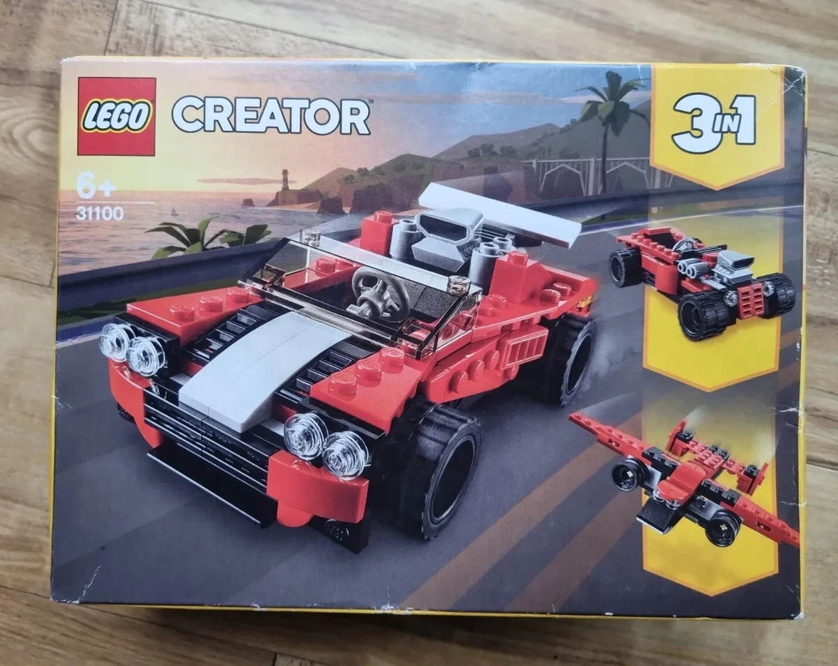 Lego 31100 3 in 1 Creator Red Sport Car Brand New In Sealed Box