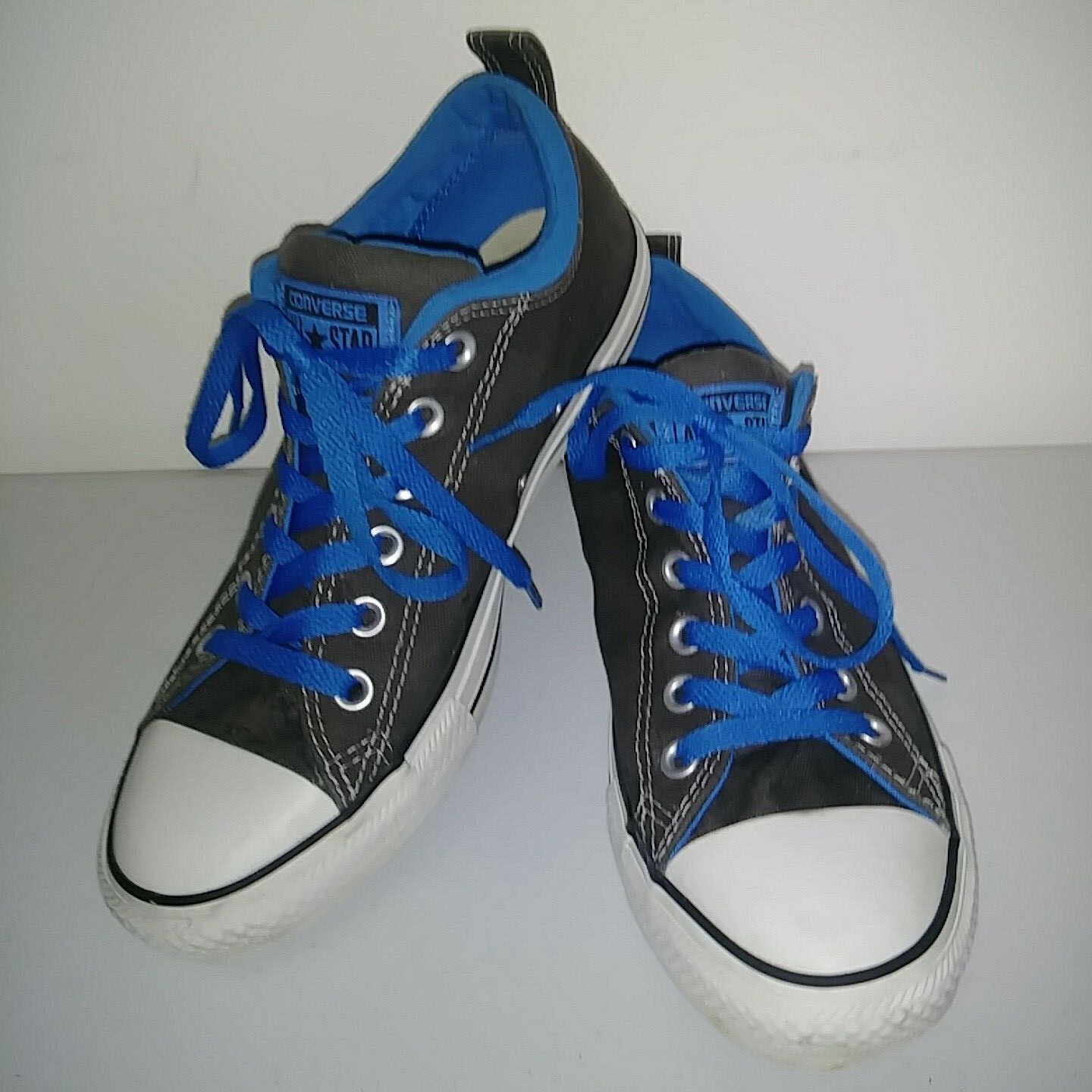 CONVERSE ALL STAR Gray Blue White Low 