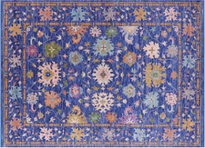 10' 2" X 14' 0" Handmade Turkish Oushak Wool Rug - Q15687