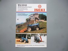 ISEKI TS 1910 Allrad-Kompaktschlepper  Original  Prospekt 2 Seiten