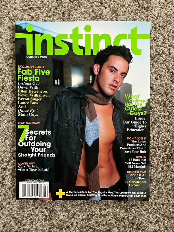 Instinct magazine October 2003 Fab Five Fiesta Gay Interest Provincetown