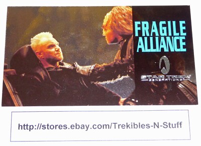 Star Trek Generations Foil Insert Trading Card F3 Fragile Alliance Skybox 1994 