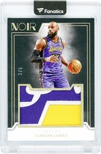 LeBron James Los Angeles Lakers 2024-25 Panini Noir Memorabilia #JM-LBJ 3/5 Card