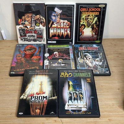 Horror DVD Lot - Troma Hell Night Sledgehammer Deadly Spawn Bad Channels Toxie