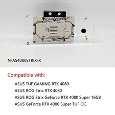 Granzon GPU Water Block For ASUS RTX 4080 Super TUF GAMING/4080 ROG Strix