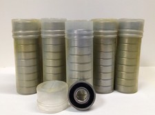 QTY 50 6201-2RS Roller Bearing Double Rubber Seal 12x32x10mm-New