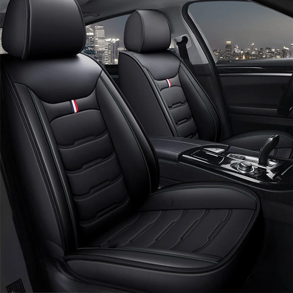Black PU Leather Car Front Seat Covers Protector For Mini Cooper Paceman 2003-23 Foto 4 de 4