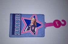 MATTEL Vintage Barbie Varsity Tri-Fold Blue Coin Wallet New
