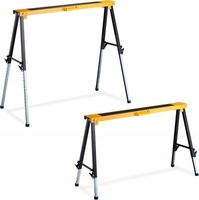 Relaxdays Klappböcke 2 Stück verstellbar N520 64-91,5cm 100kg