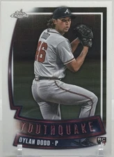 2023 Topps Chrome Update Dylan Dodd RC Youthquake Insert #YG-62 Braves