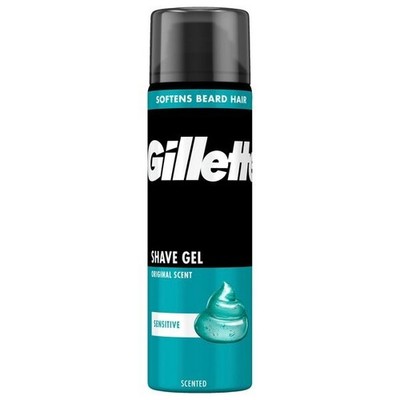 Gillette Original Scent Rasiergel Sensitive 6er Pack ,6x200ml