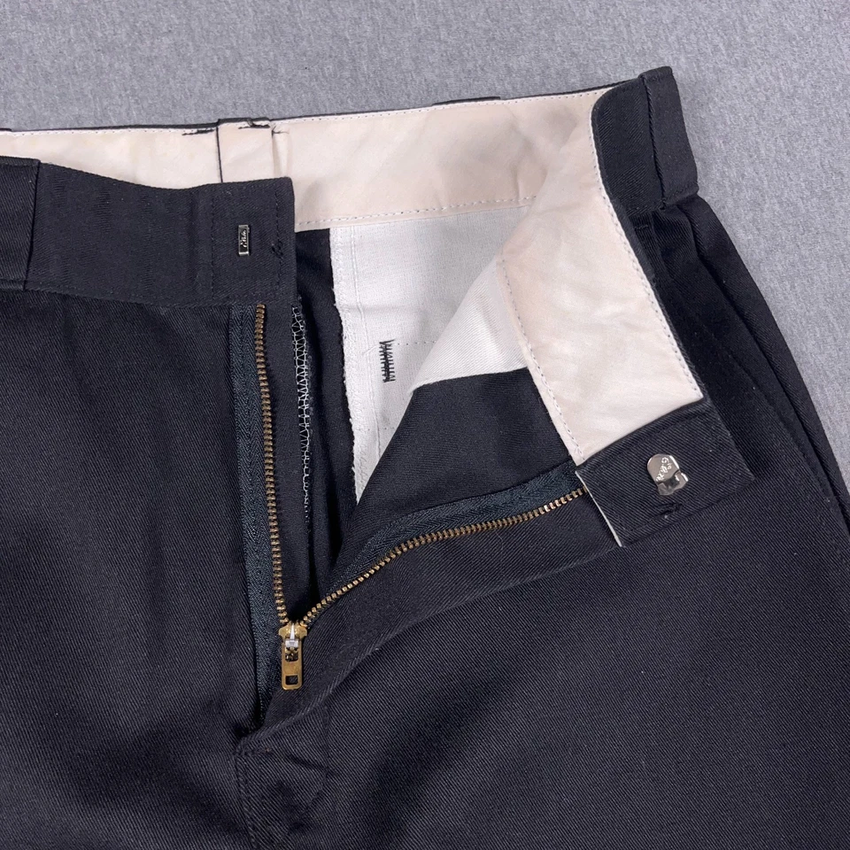 VTG Dickies Pants Mens 32x31 (Fit 31x27) Black Original 874 Straight Leg USA - Image 3 of 4