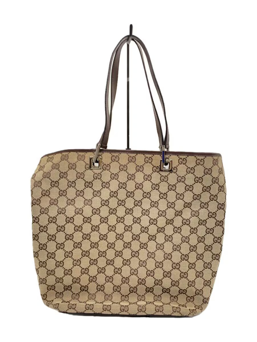 GUCCI GG Canvas Tote Bag in Brown
